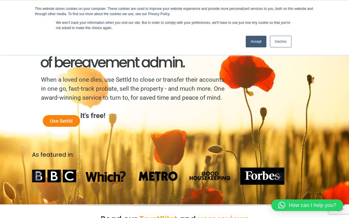 Settld.Care website preview
