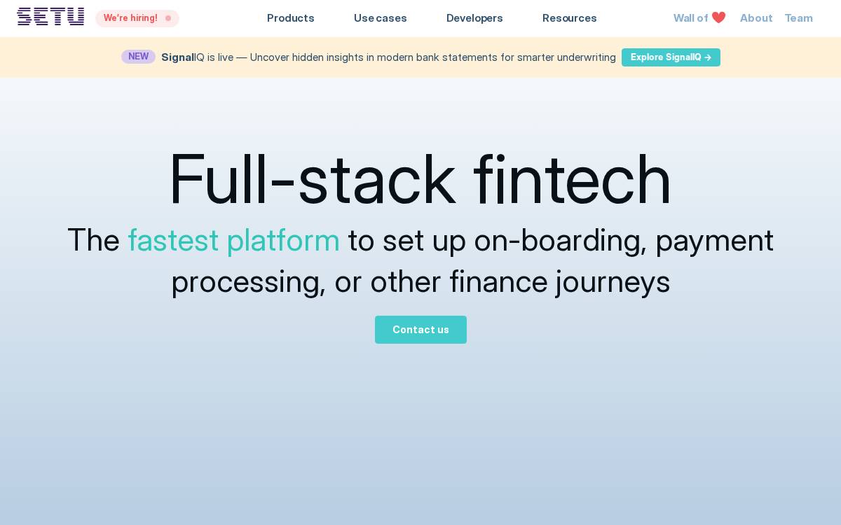 Setu website preview