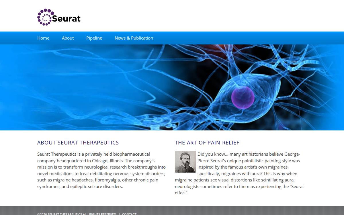 Seurat Therapeutics website preview