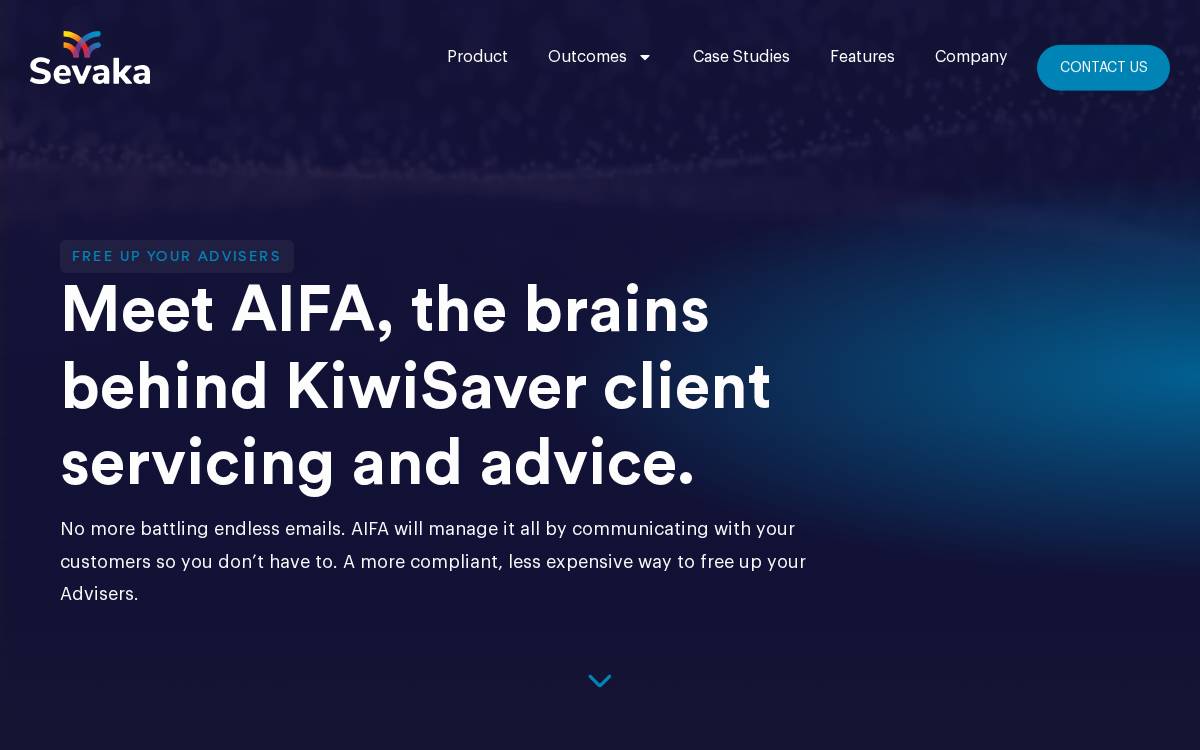 Sevaka website preview