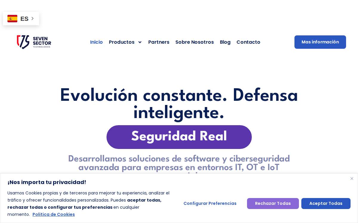 Seven Sector website preview