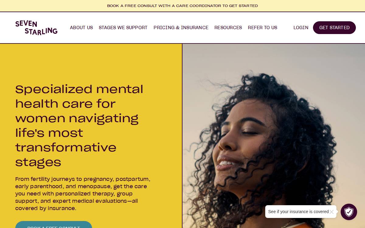 seven starling website preview