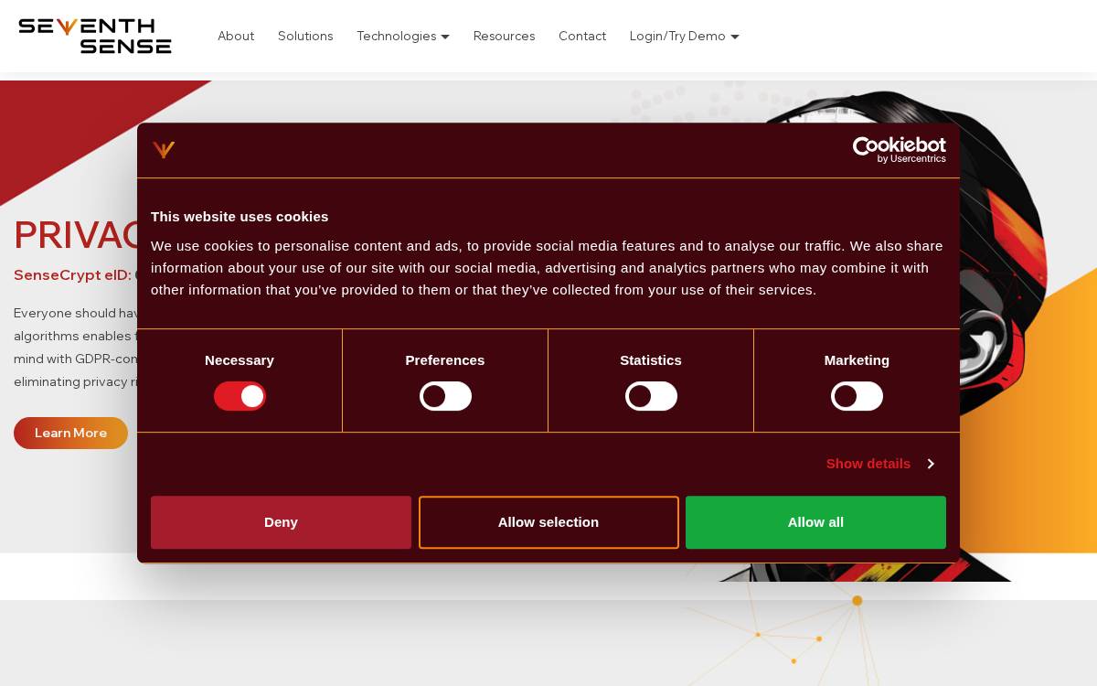 Seventh Sense website preview