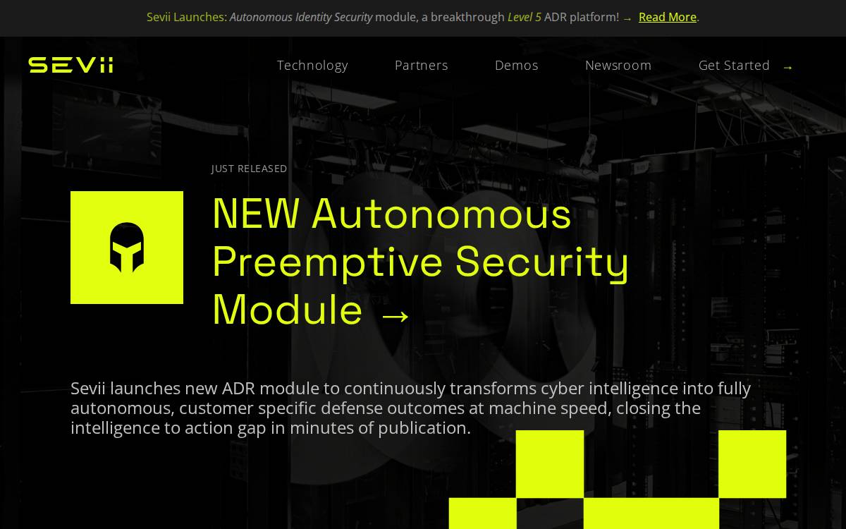 Sevii website preview