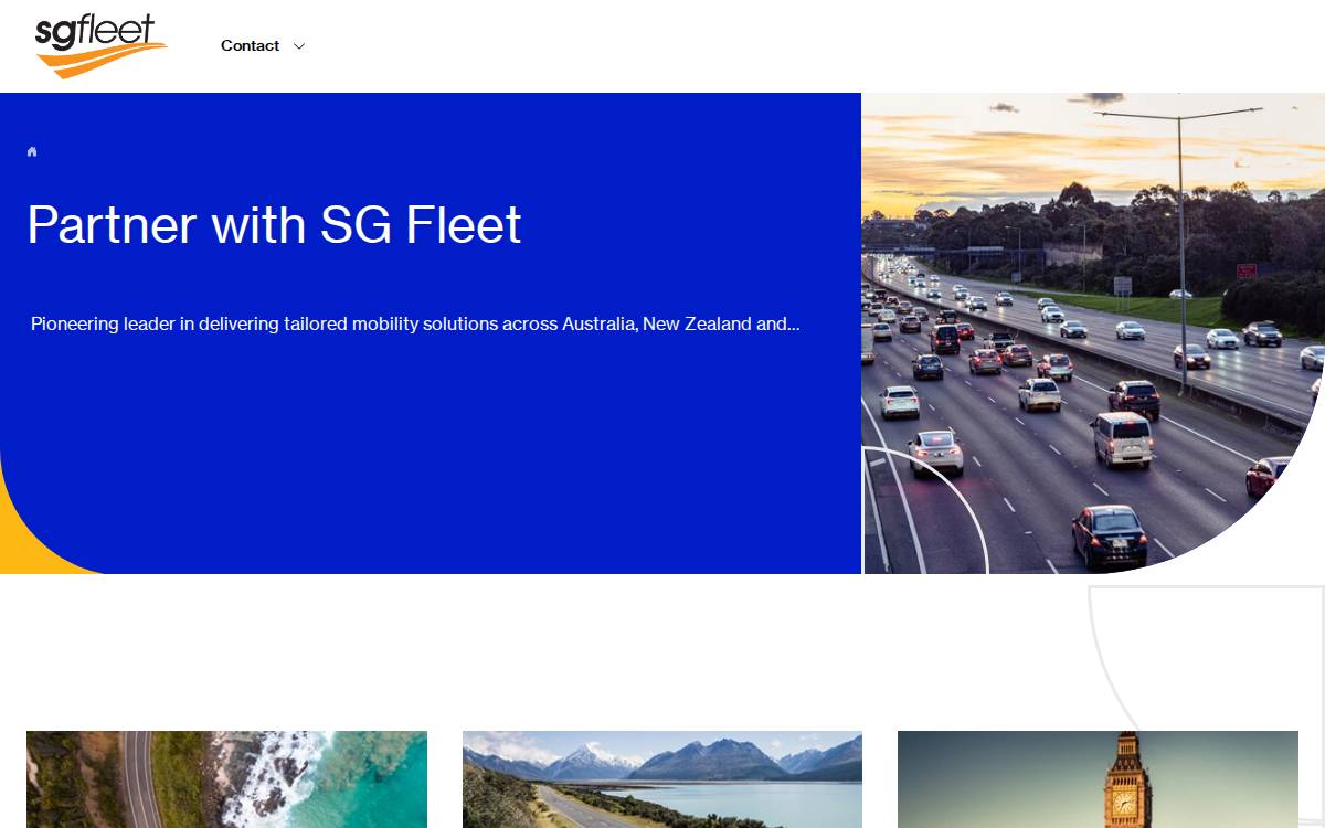 Sgfleet website preview