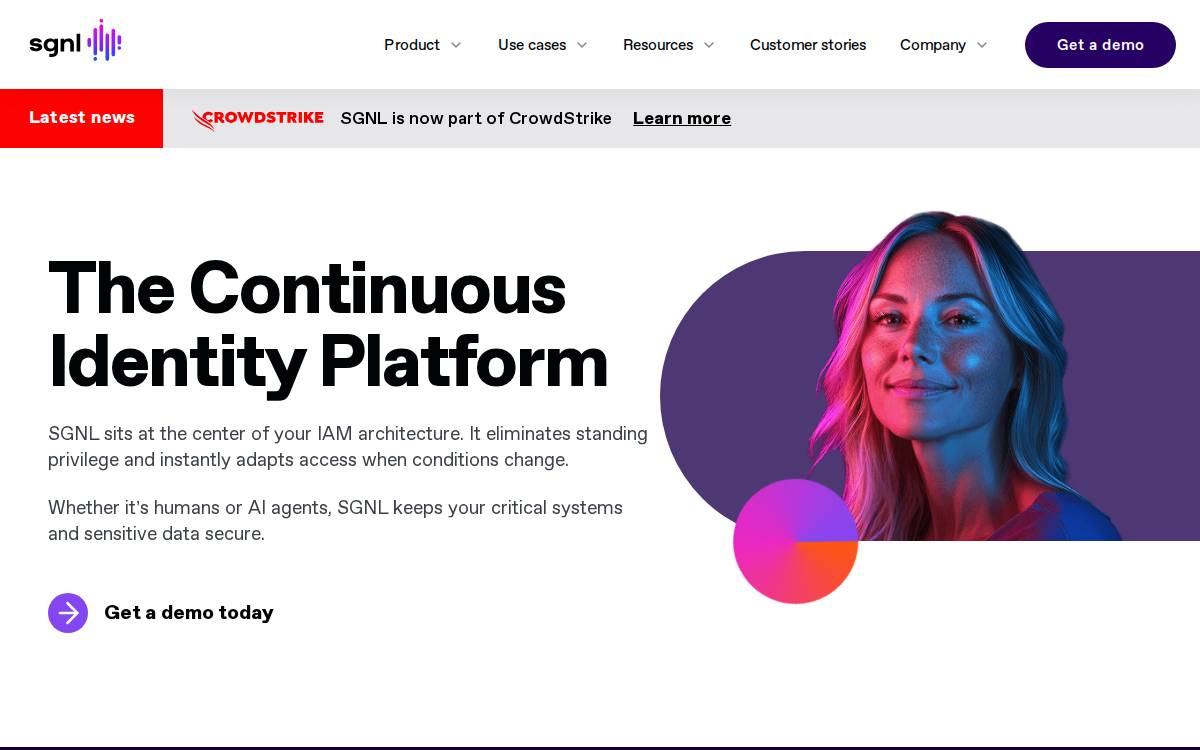 SGNL website preview