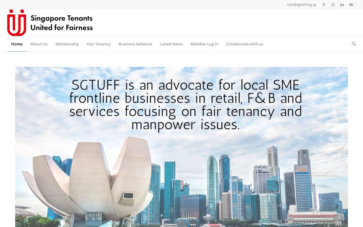 SGTUFF website preview