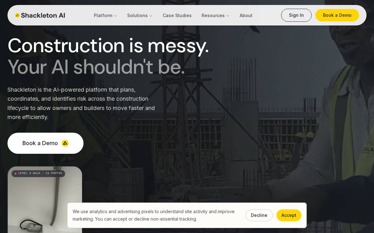 Shackleton website preview