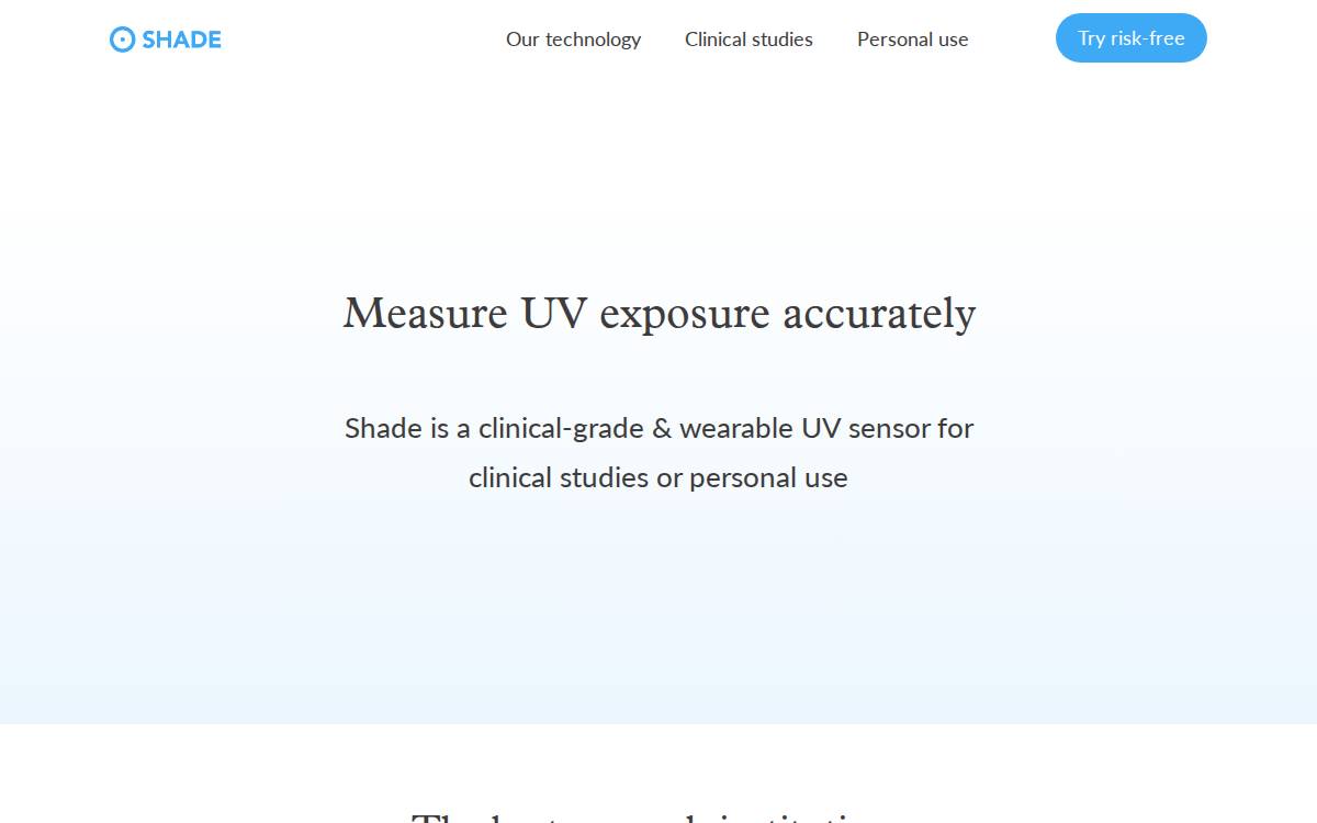 Shade website preview