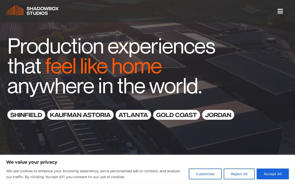 Shadowbox website preview