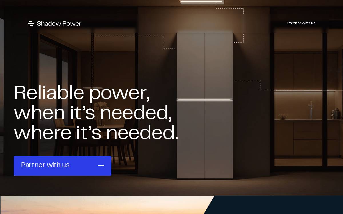 Shadow Power website preview