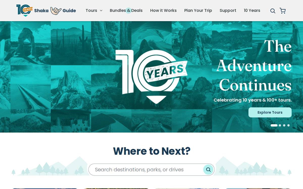 Shaka Guide website preview