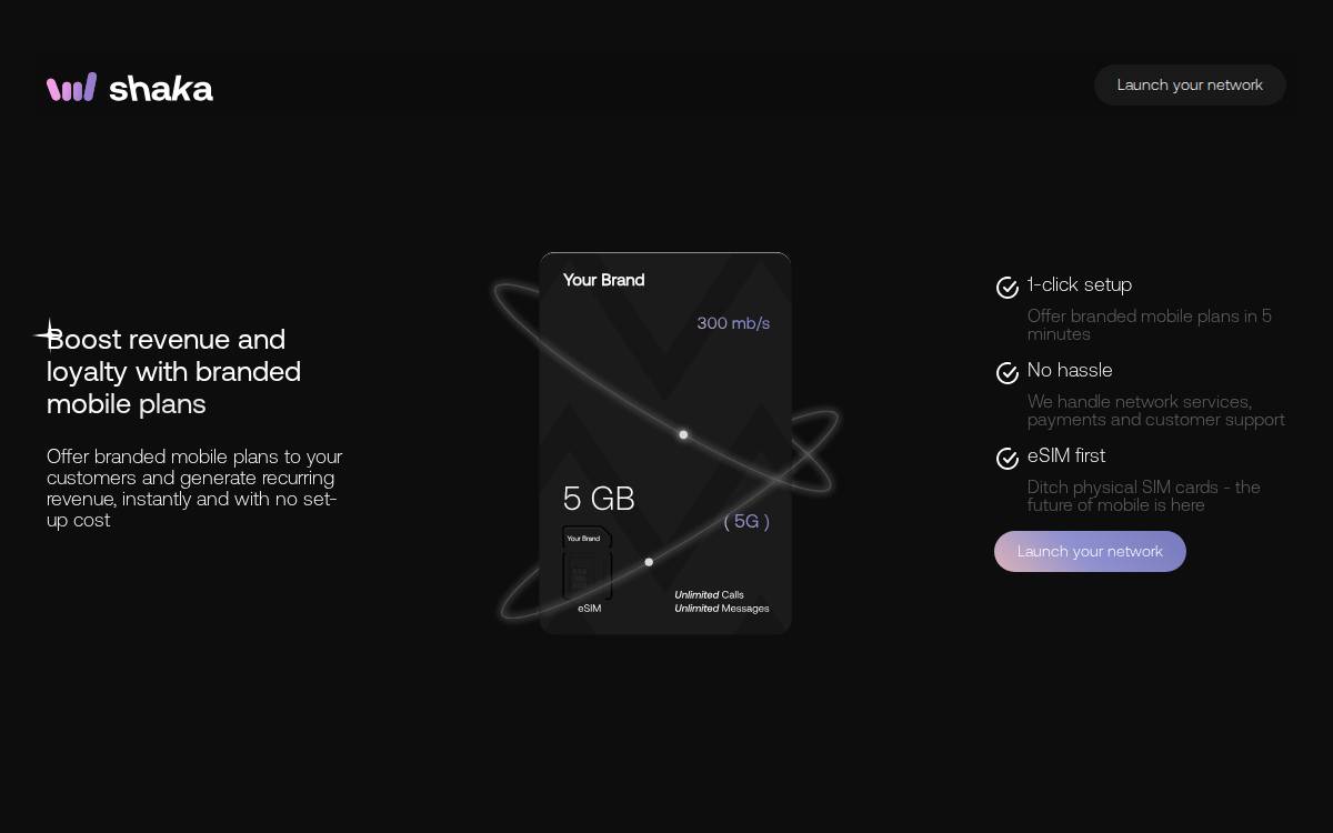 Shaka website preview