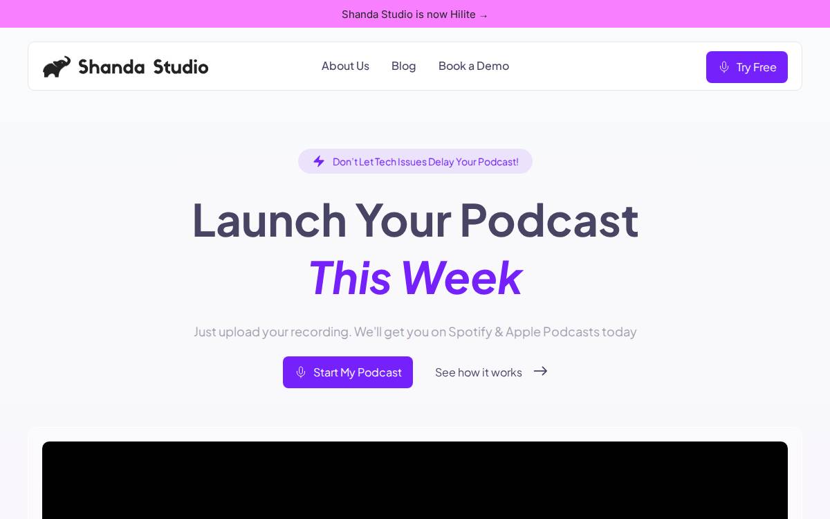 Shanda website preview