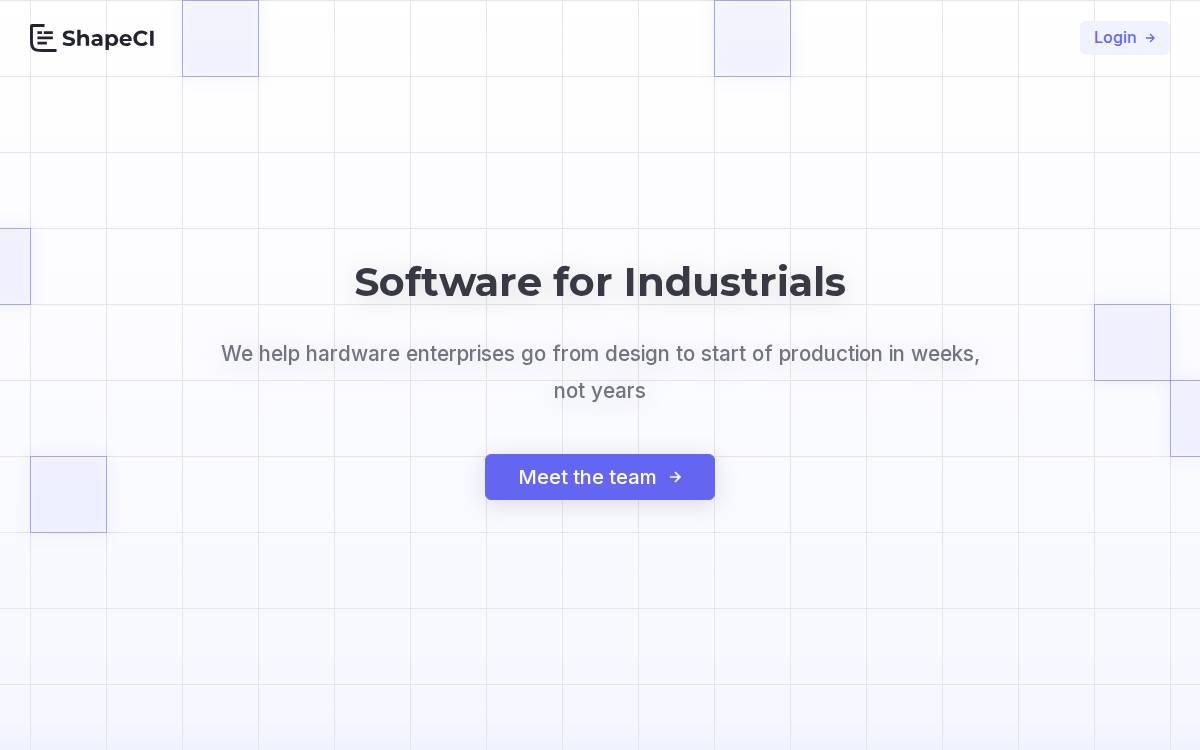 Shape website preview