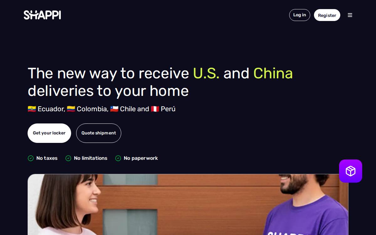 Shappi website preview