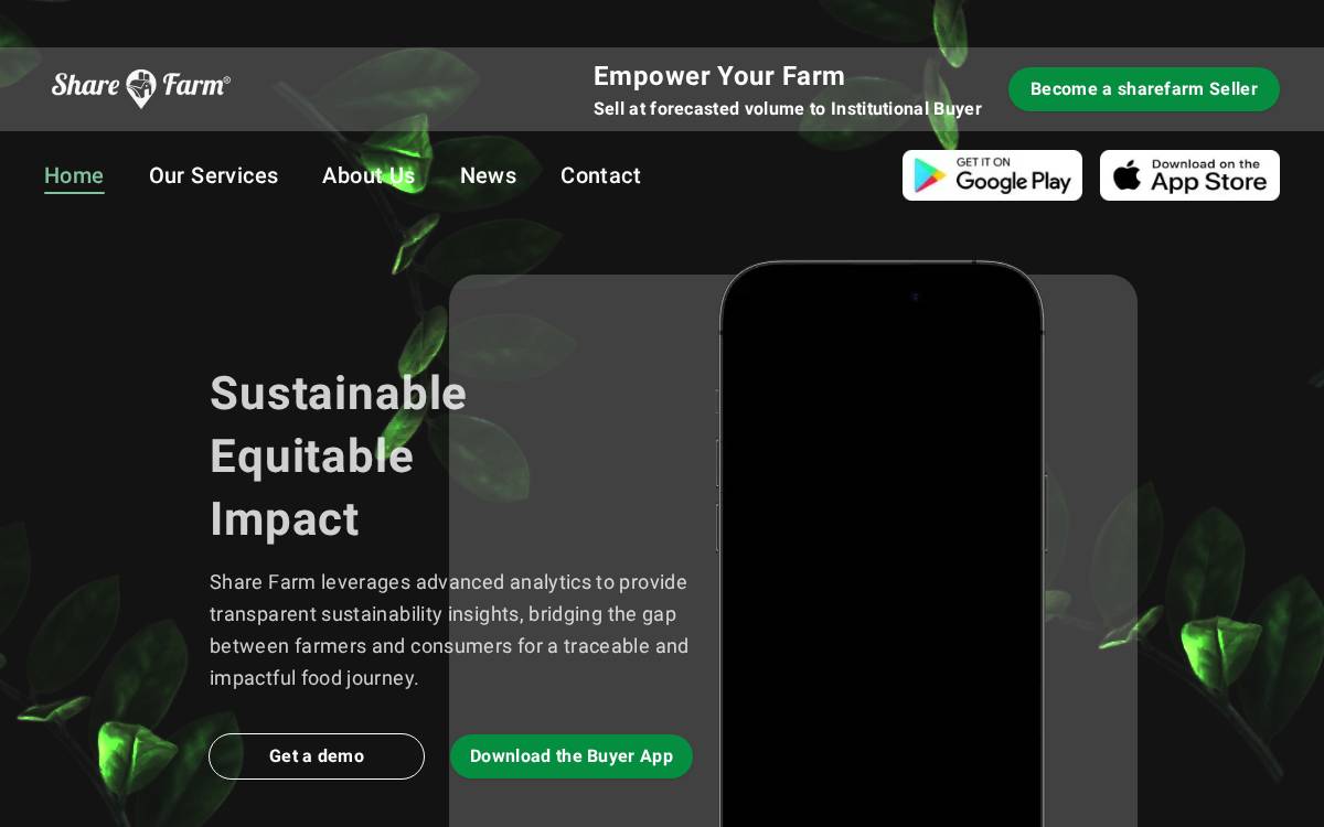 Share Farm website preview
