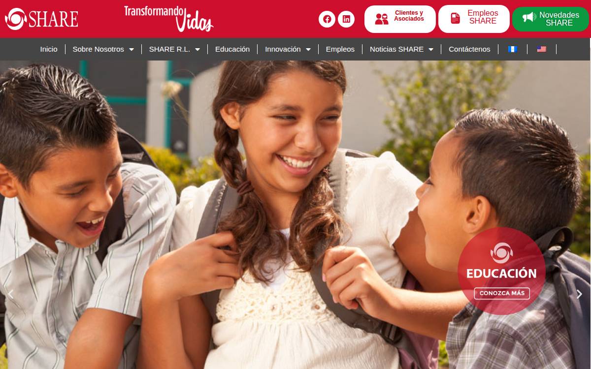 SHARE Guatemala website preview
