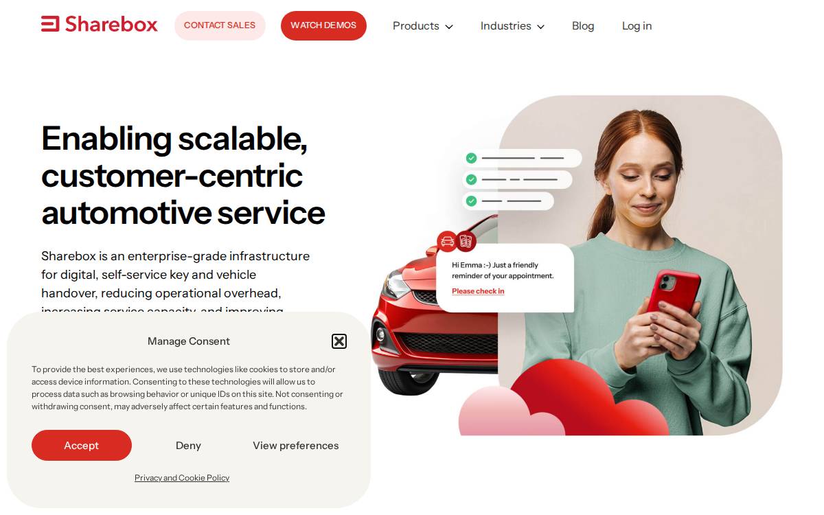 Sharebox website preview