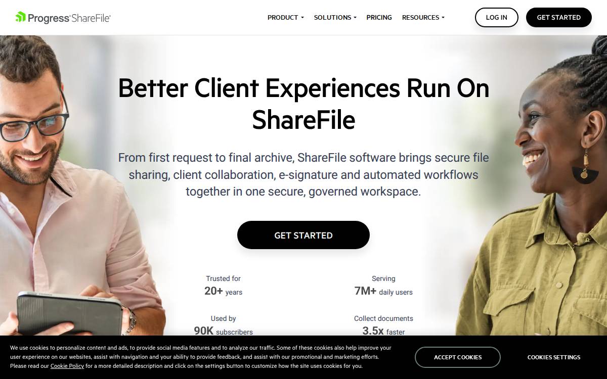 ShareFile website preview