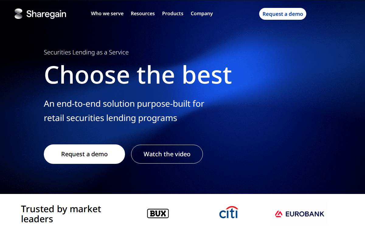 Sharegain website preview