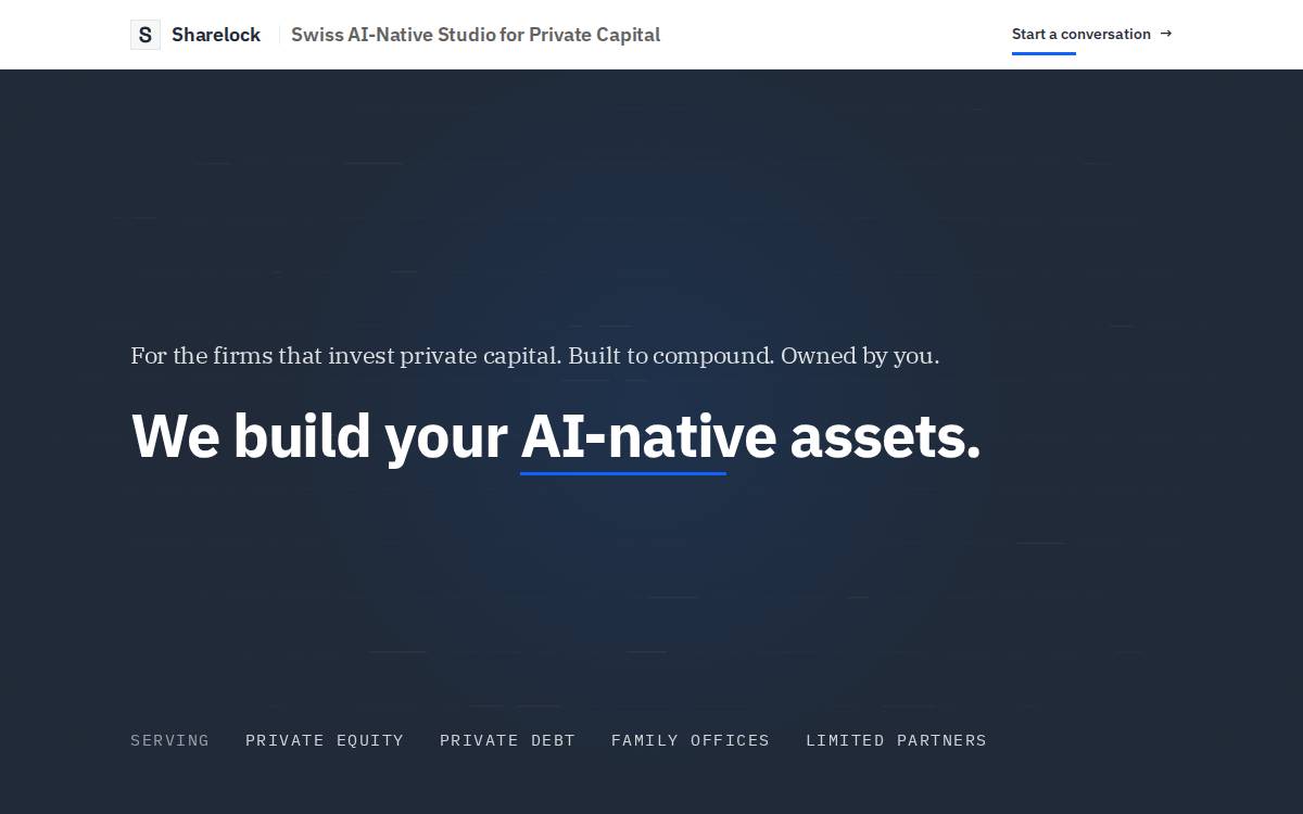 Sharelock website preview
