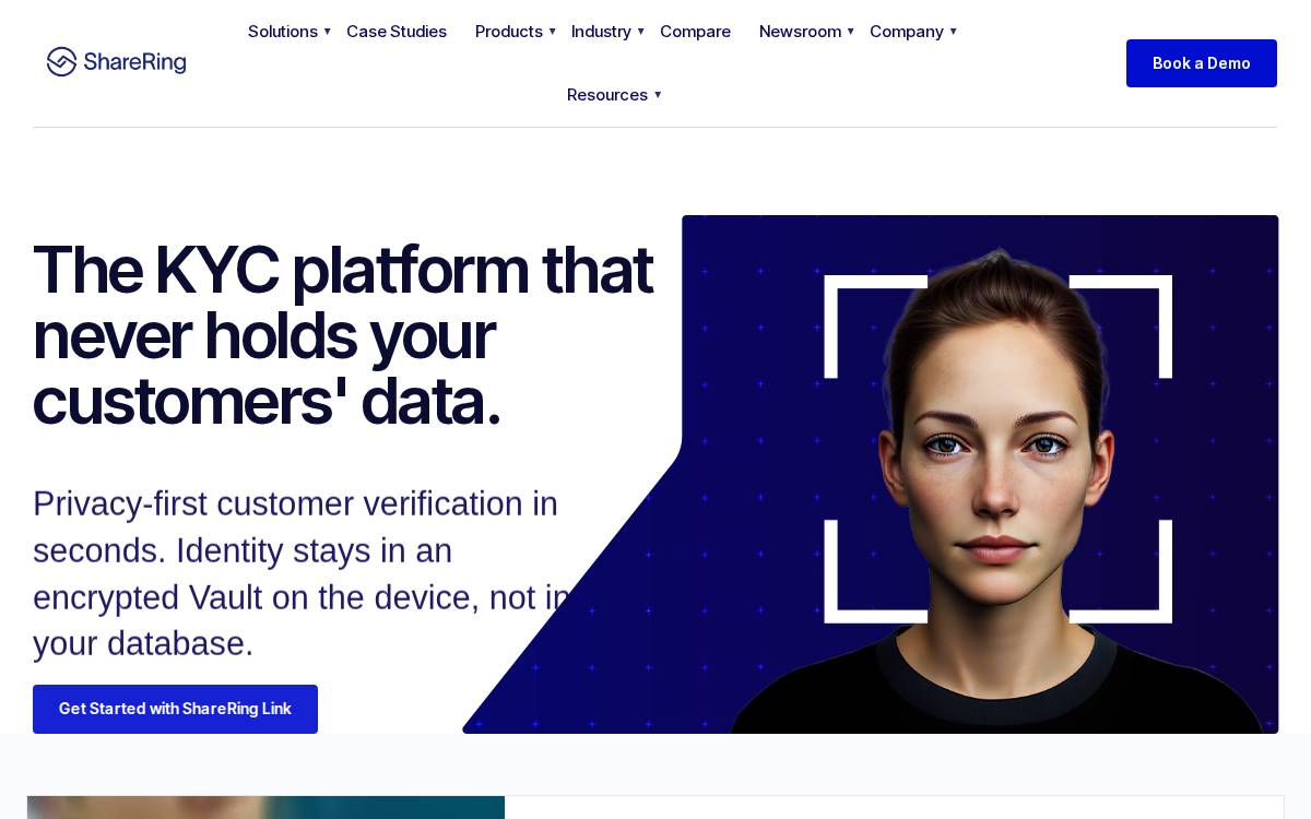 Sharering website preview