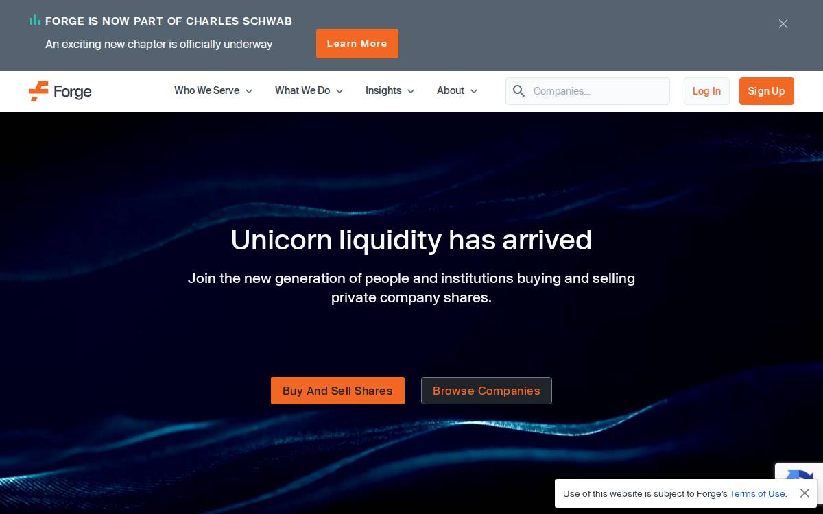 SharesPost website preview