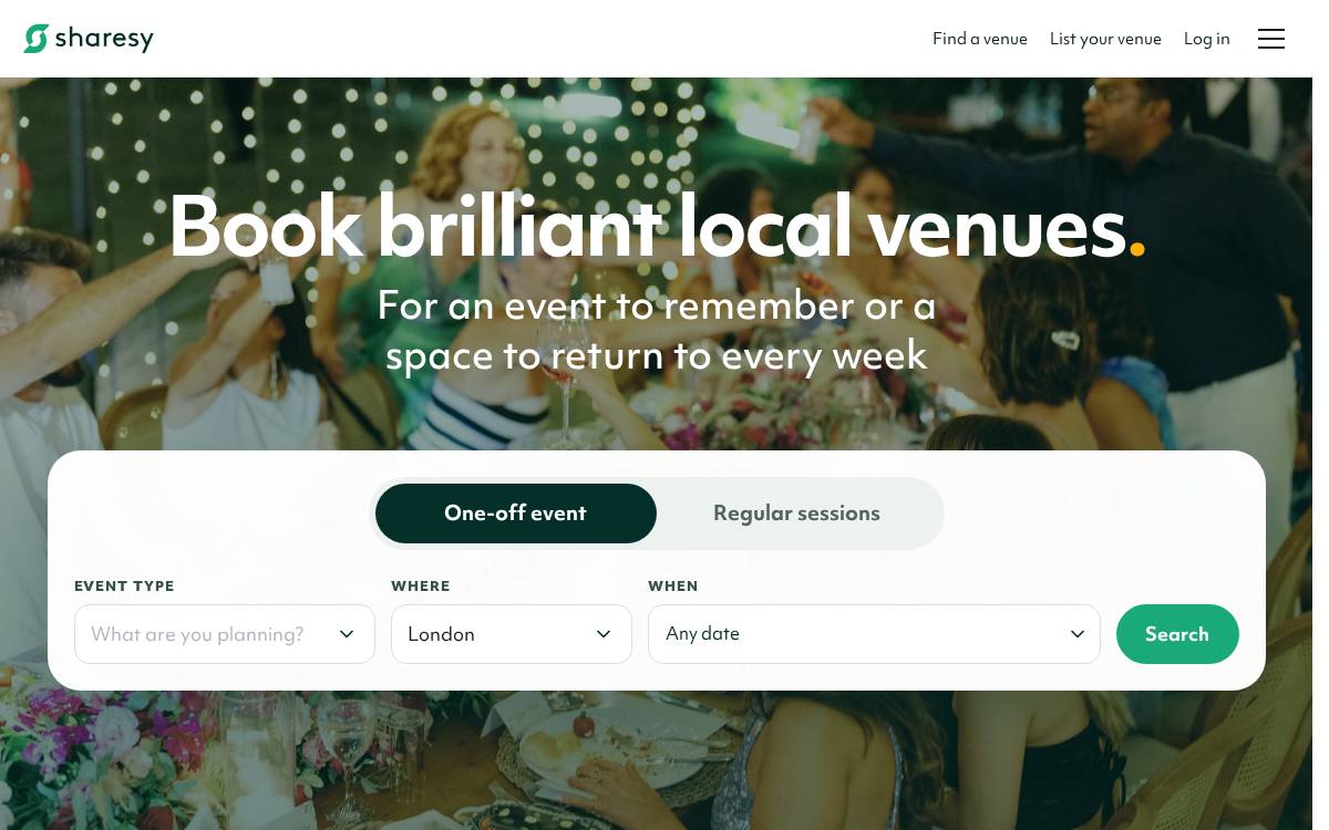 Sharesy website preview