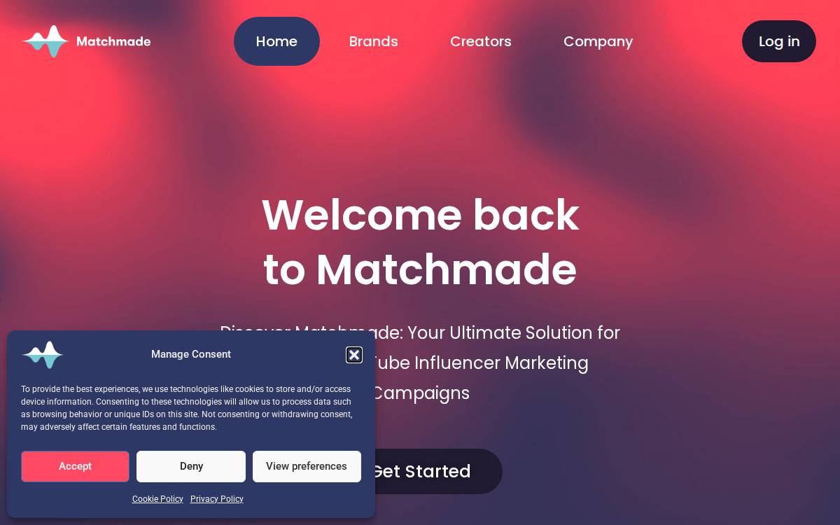 Shark Punch / Matchmade website preview