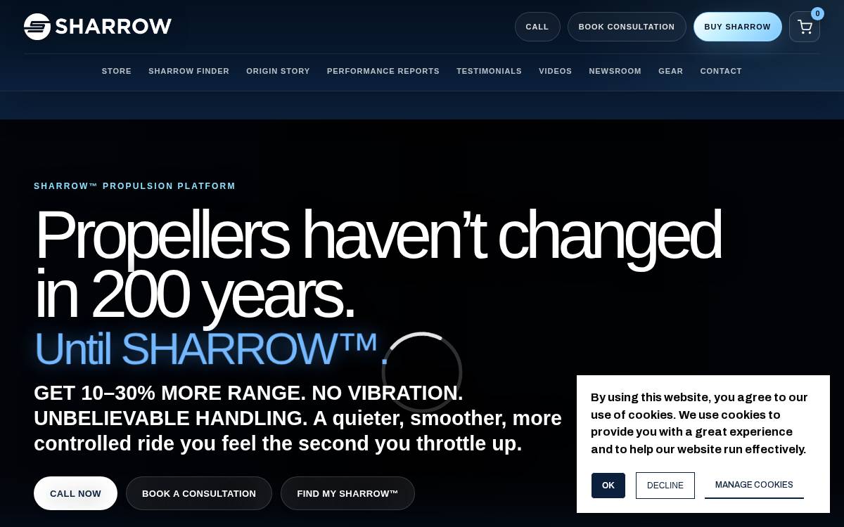 Sharrowmarine website preview