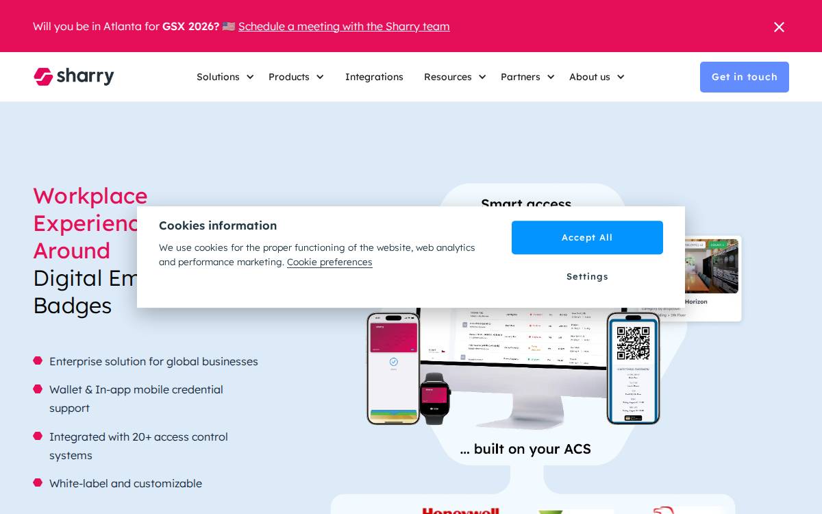 Sharry website preview