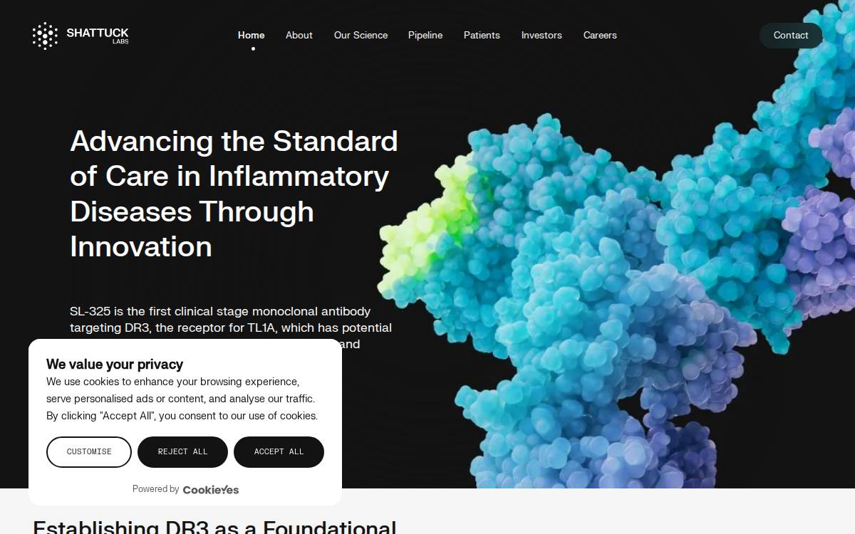 Shattuck Labs website preview