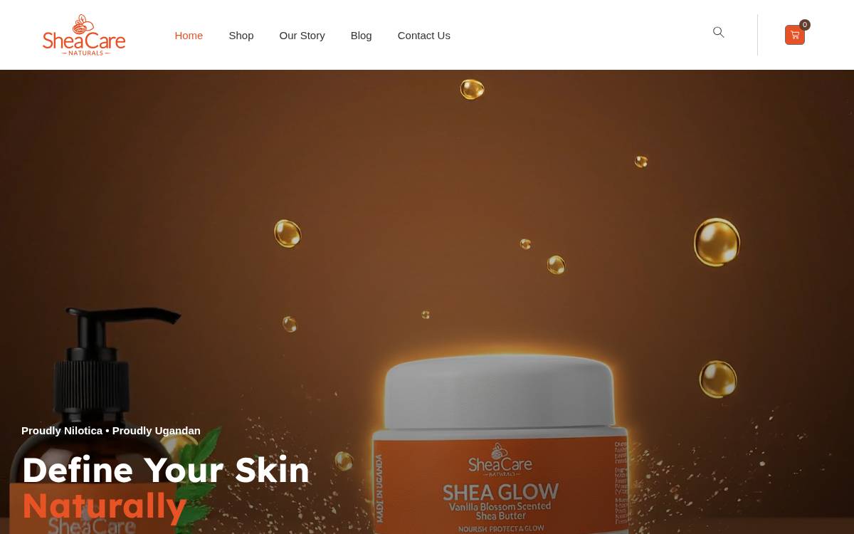 Shea Care website preview