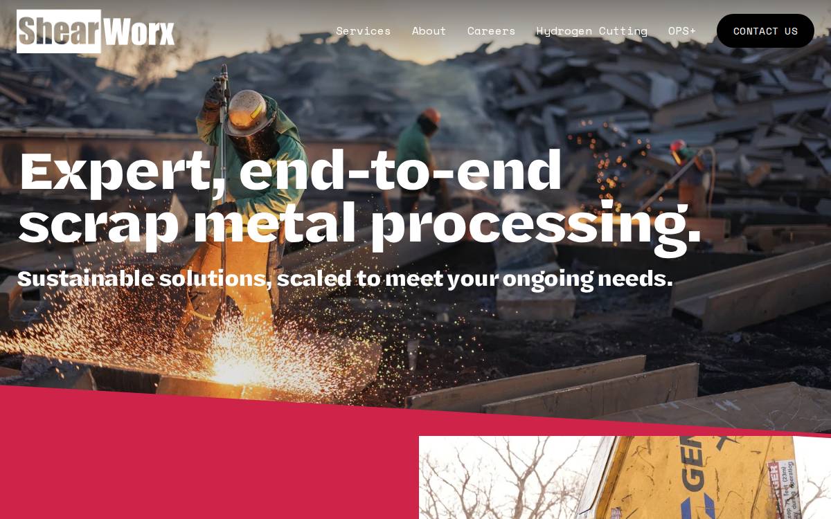 ShearWorx website preview