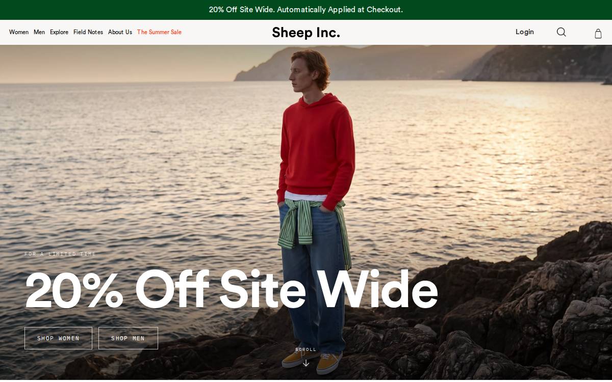 Sheep Inc website preview