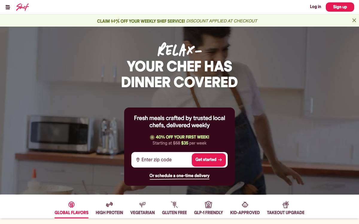Shef website preview