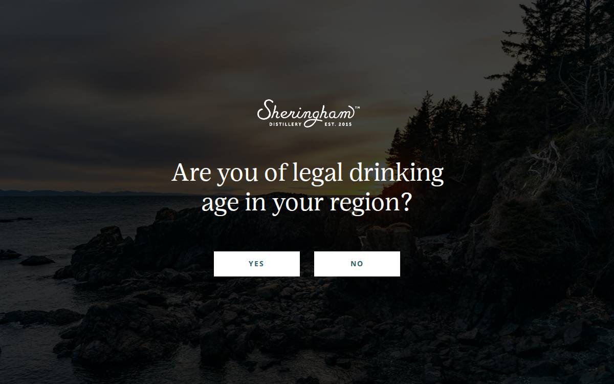 Sheringham Distillery website preview
