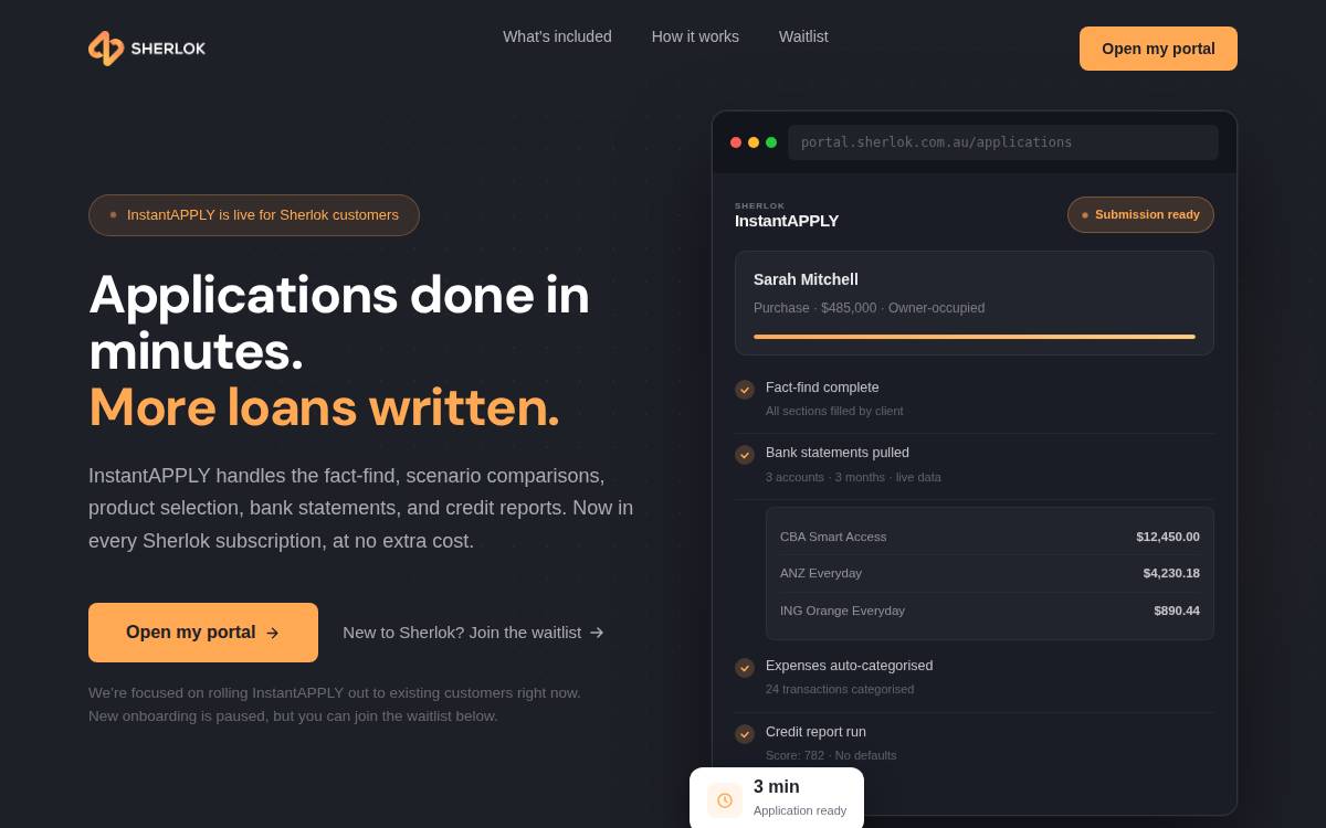 Sherlok website preview
