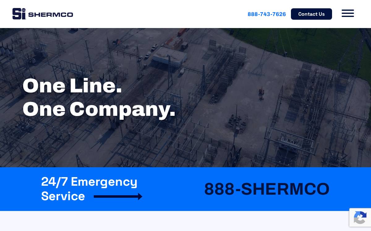 Shermco Industries website preview