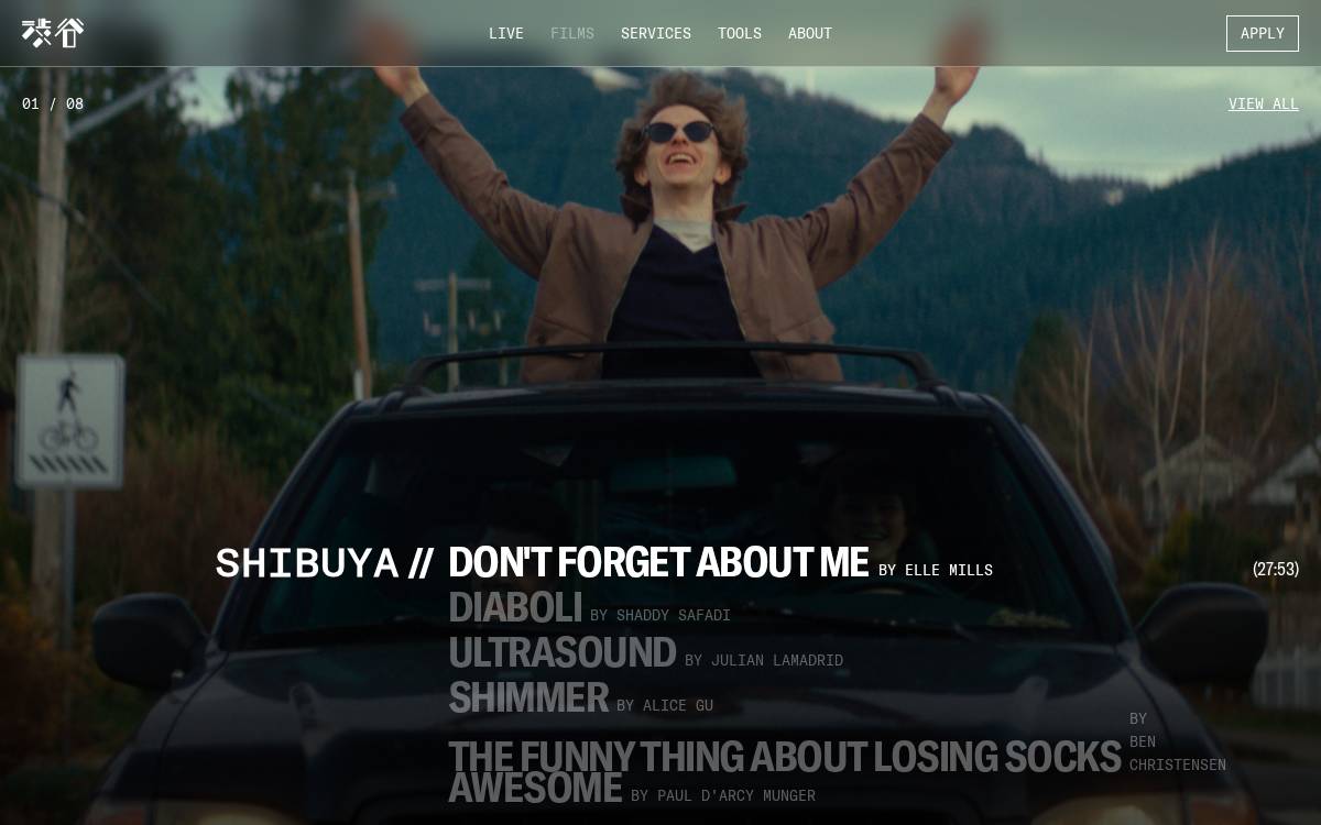 Shibuya website preview