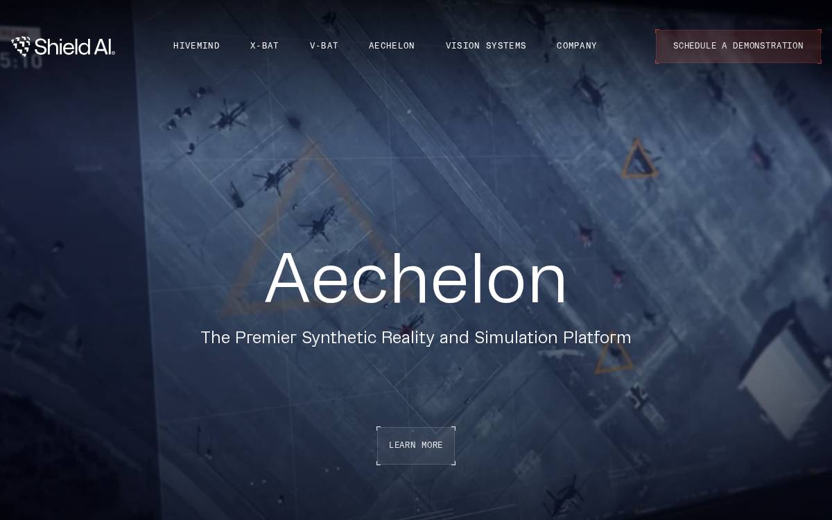 Shield AI website preview