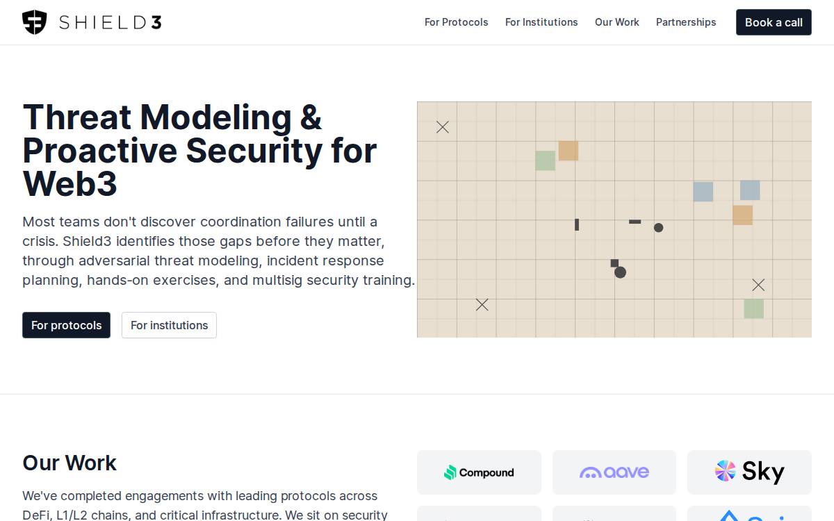 Shield3 website preview
