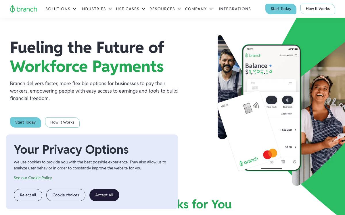 Shift Messenger website preview