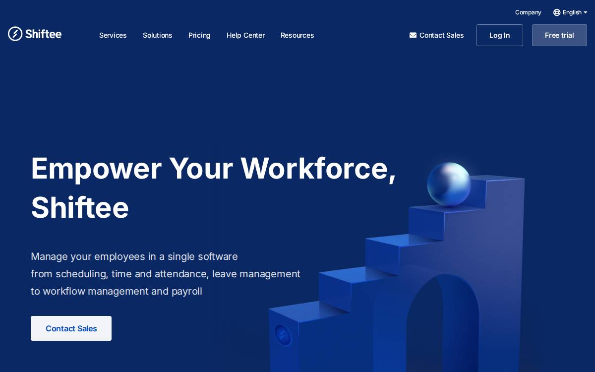 Shiftee website preview