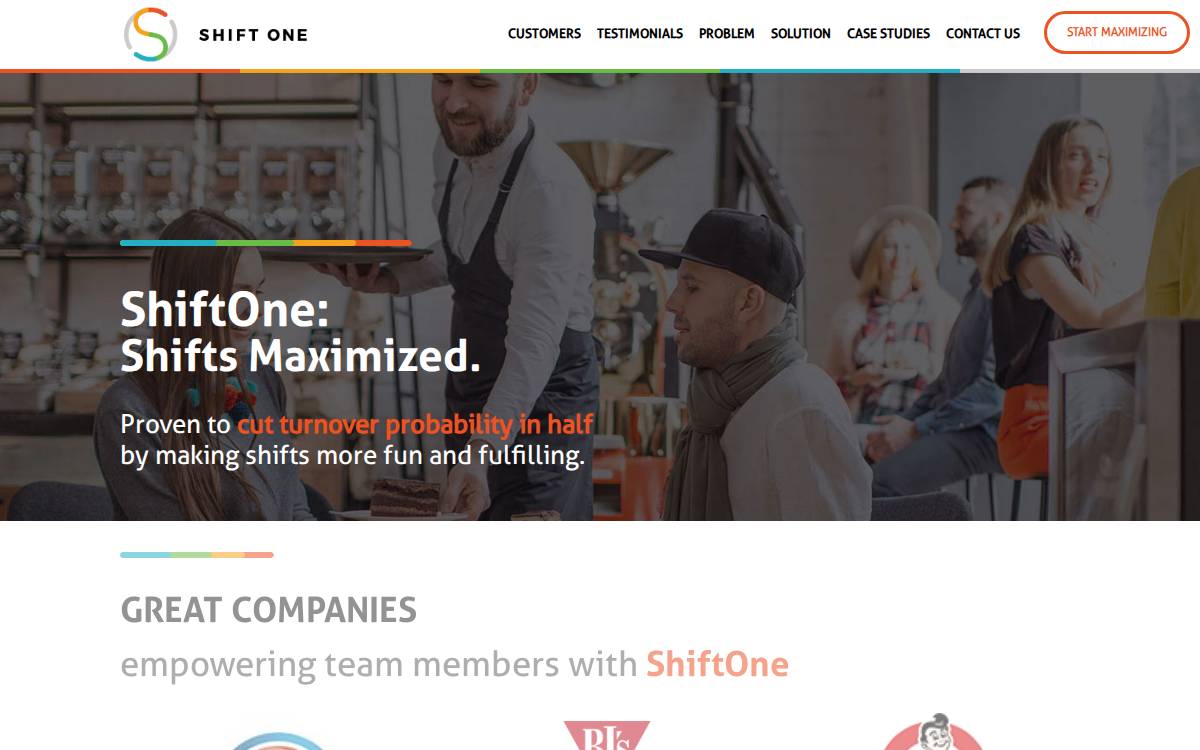 Shiftone website preview