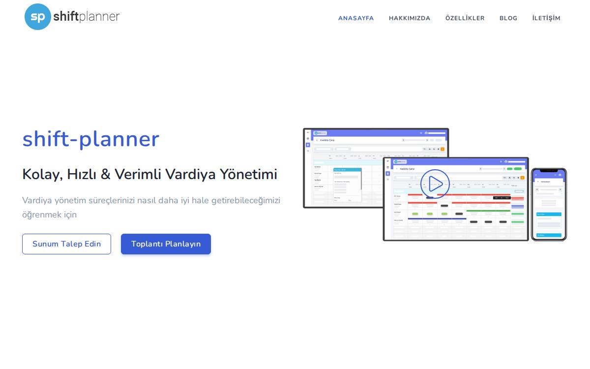 Shiftplanner website preview