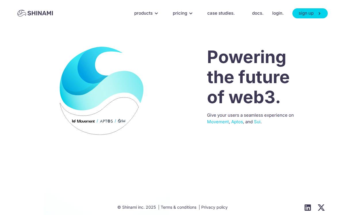 Shinami website preview