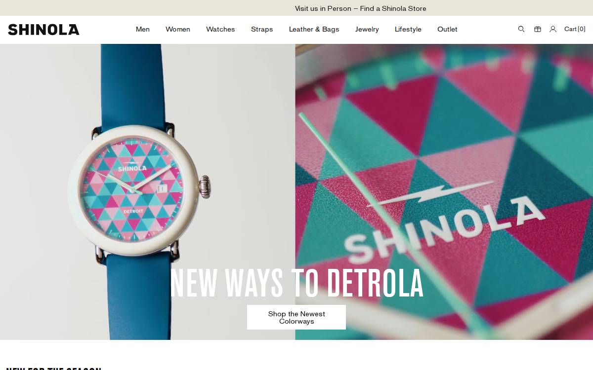 Shinola website preview