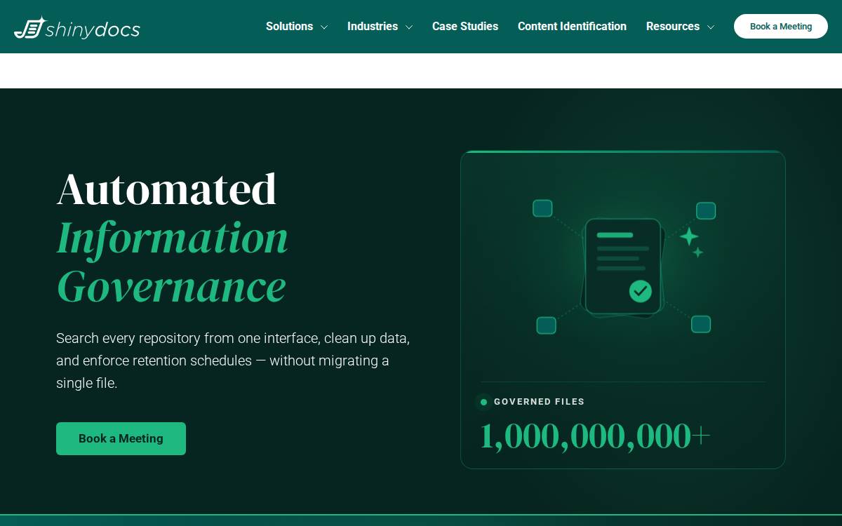 Shinydocs website preview